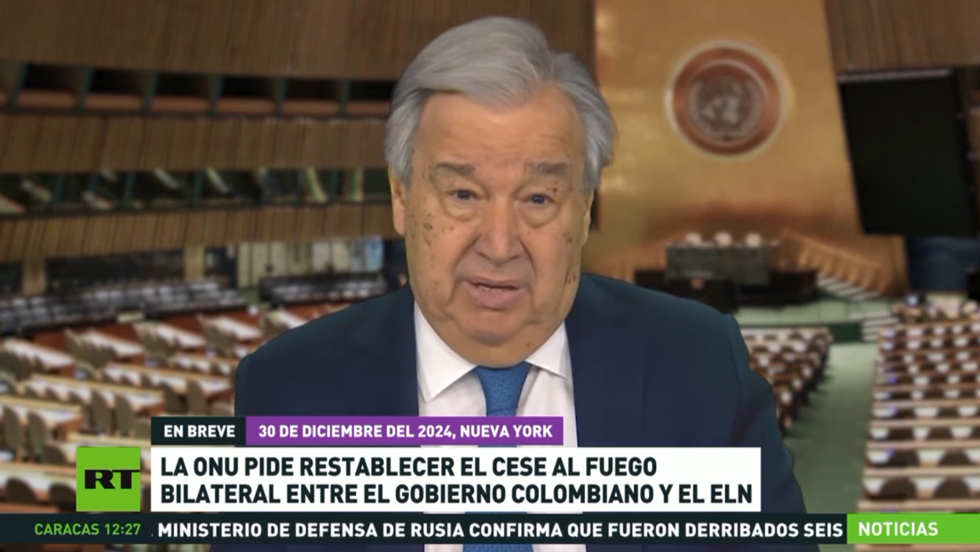 La ONU pide restablecer el alto al fuego bilateral entre el Gobierno de Colombia y el ELN