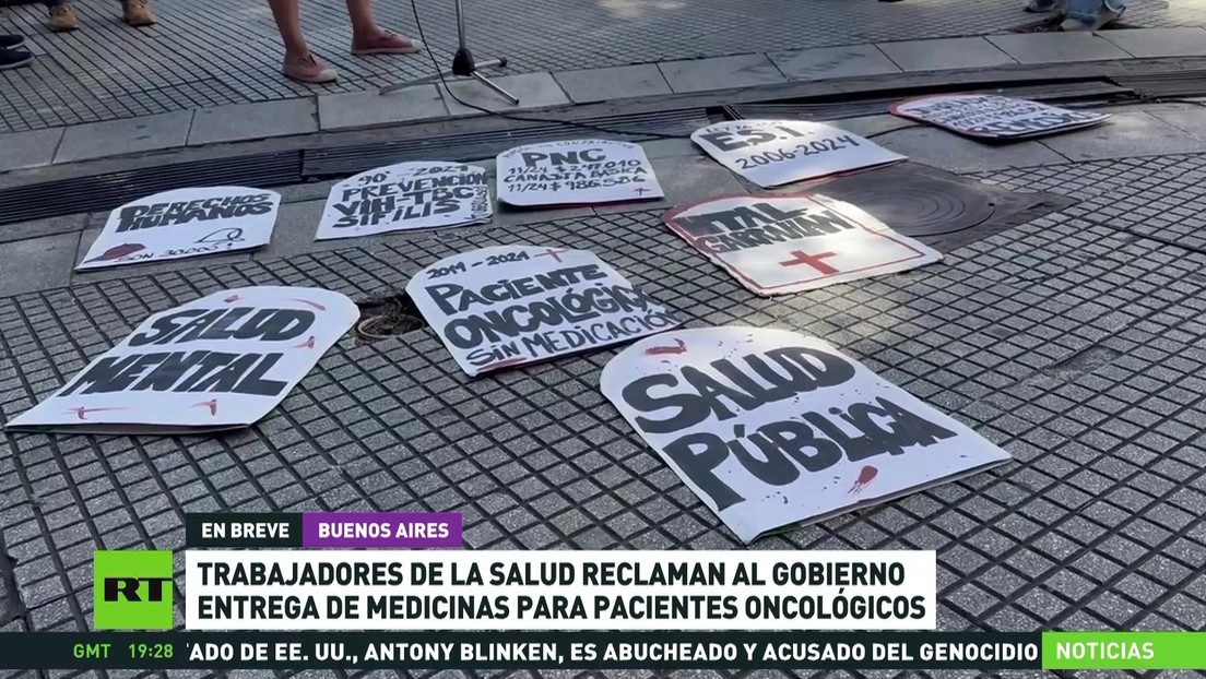 Trabajadores de la salud de Argentina reclaman entrega de medicamentos oncológicos