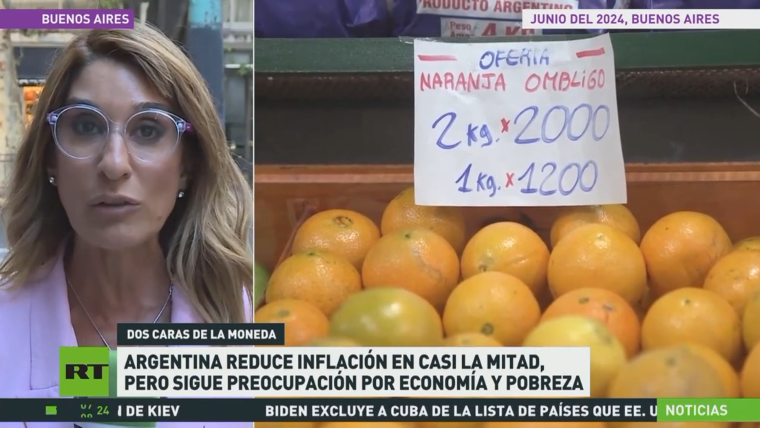 En Argentina la inflación se reduce a casi la mitad, pero sigue la preocupación por la economía y la pobreza