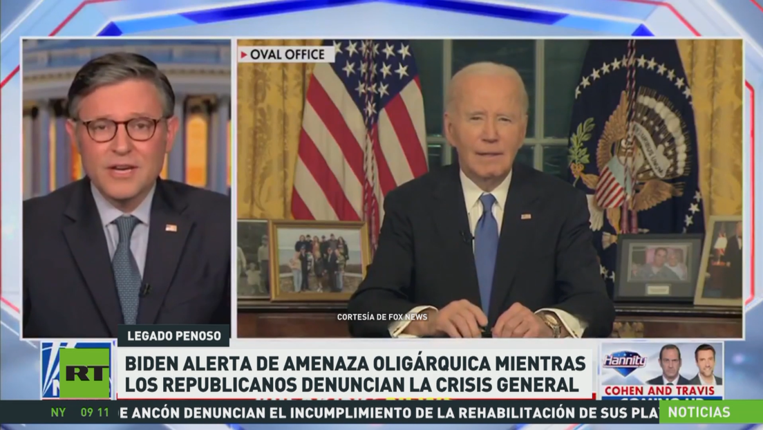 Biden cierra su mandato en medio de cruces de acusaciones