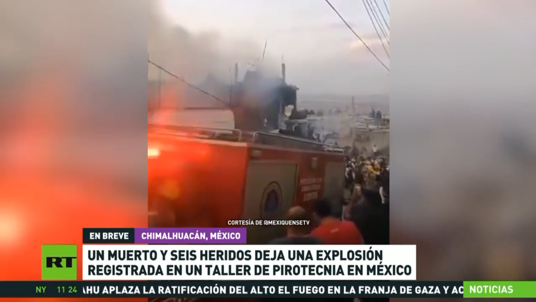 Una explosión en un taller de pirotecnia en México deja un muerto y seis heridos