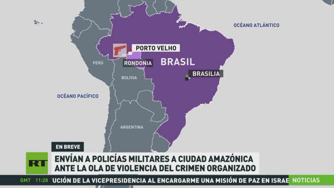 Envían a policías militares a ciudad amazónica de Brasil ante una ola de violencia del crimen organizado