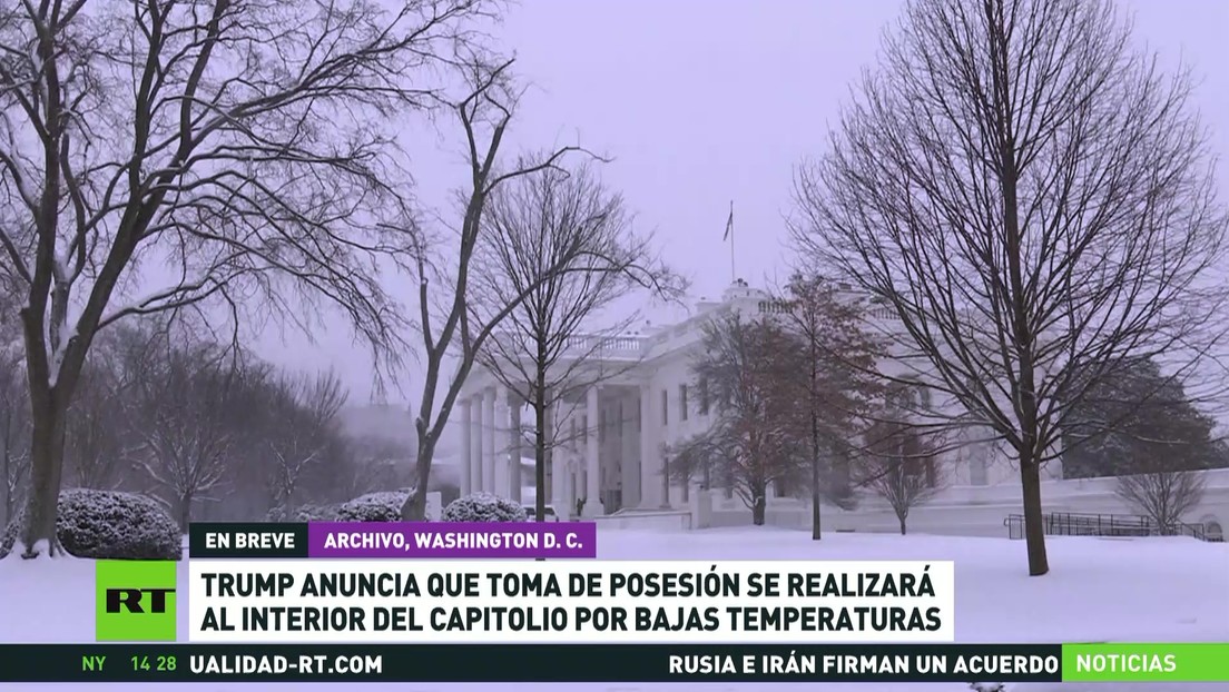 La ceremonia de investidura de Trump se celebrará desde la rotonda del Capitolio