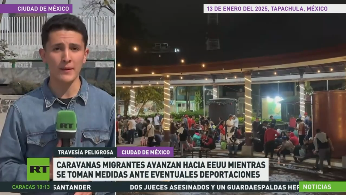 Caravanas migrantes avanzan hacia EE.UU. mientras se toman medidas ante eventuales deportaciones