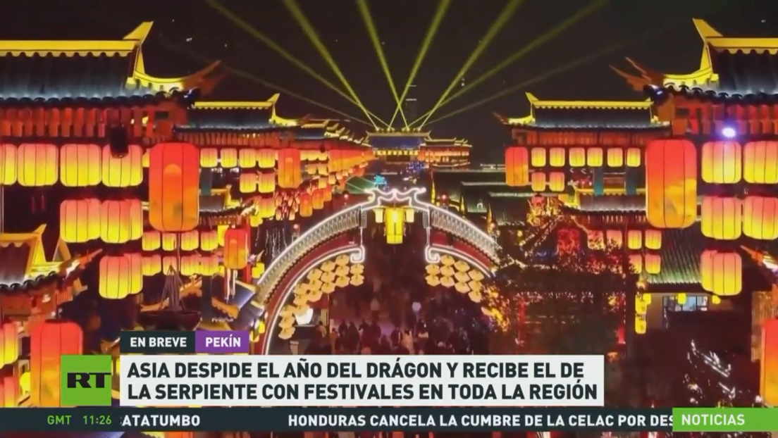 Asia despide el Año del Dragón y recibe el de la Serpiente con festivales en toda la región