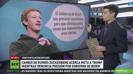 Mark Zuckerberg denuncia presión a Meta por parte del Gobierno de Joe Biden