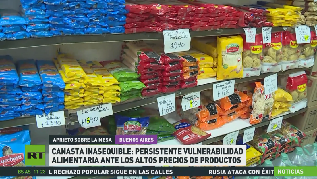 Canasta inasequible: persistente vulnerabilidad alimentaria ante los altos precios de productos en Argentina