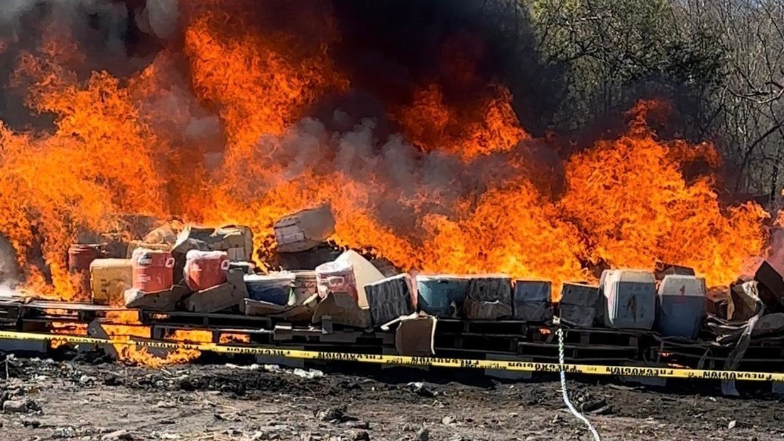 Incineran en México más de 4 toneladas de drogas incautadas (VIDEO)