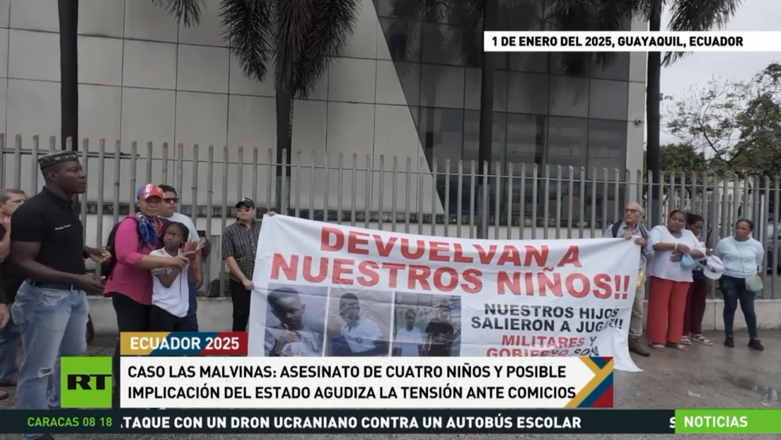 Caso Las Malvinas: El asesinato de cuatro niños y la posible implicación estatal agudiza la tensión ante los comicios en Ecuador