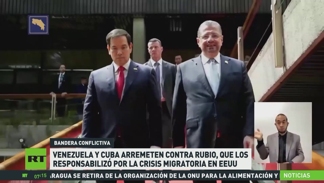 Venezuela y Cuba arremeten contra Rubio, que los responsabilizó de la crisis migratoria en EE.UU.