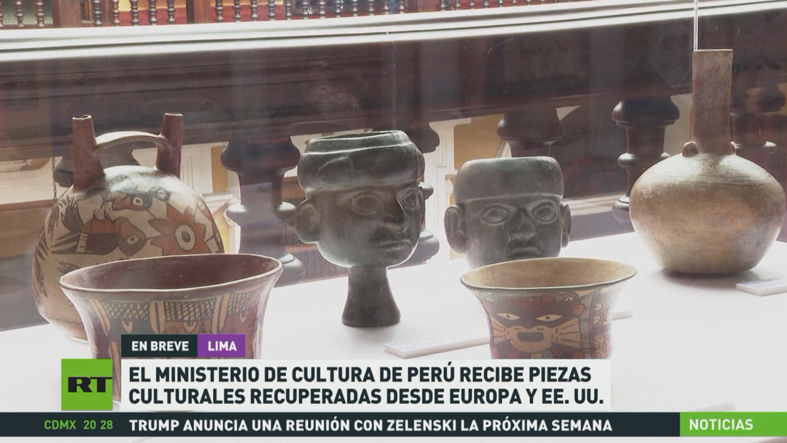 El Ministerio de Cultura de Perú recibe piezas culturales recuperadas desde Europa y EE.UU.