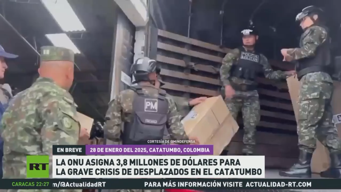 La ONU asigna 3,8 millones de dólares para la grave crisis de desplazados en el Catatumbo