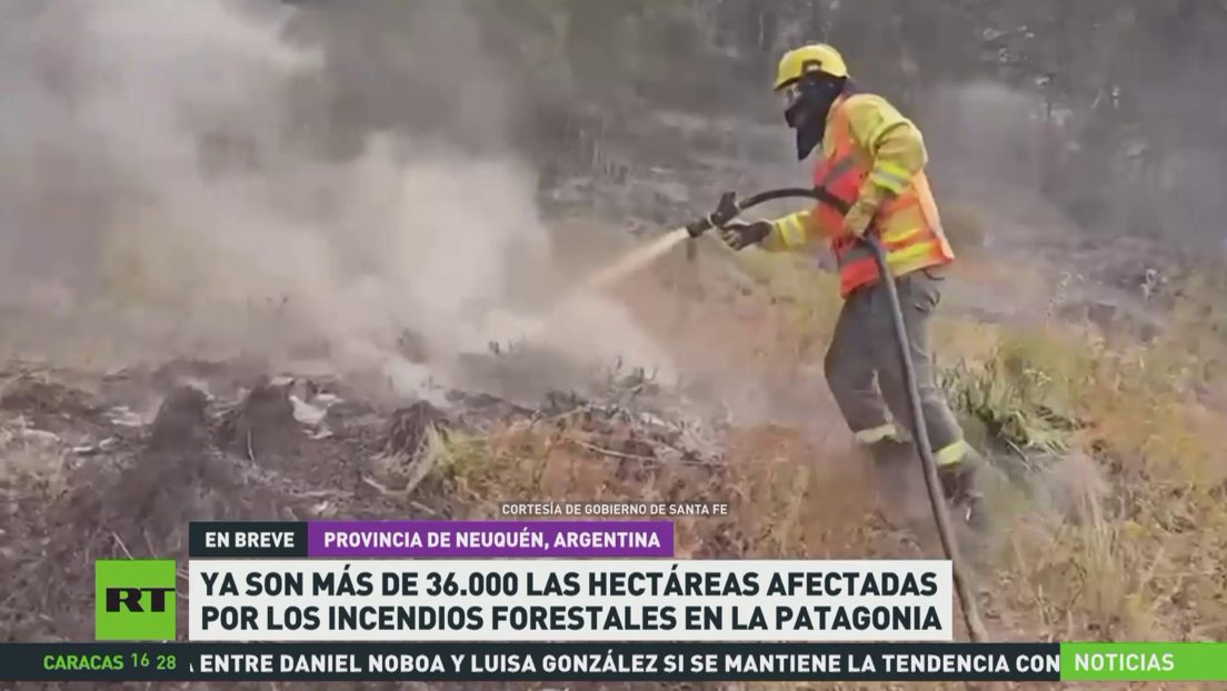 Más de 36.000 hectáreas afectadas por los incendios forestales en la Patagonia argentina