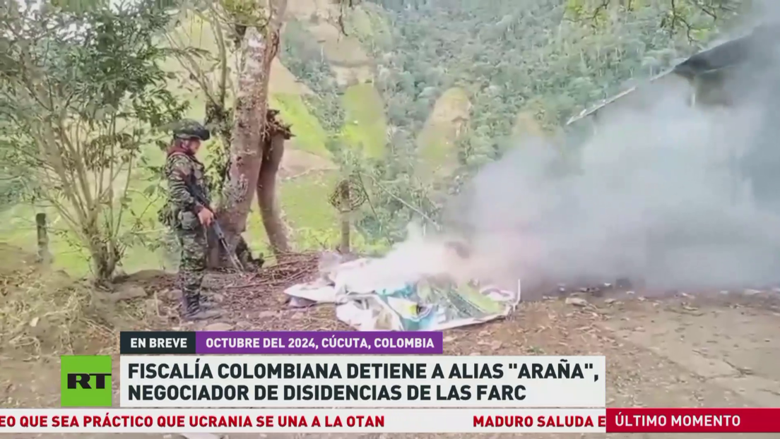 Fiscalía colombiana detiene a alias 'Araña', negociador de disidencias de las FARC