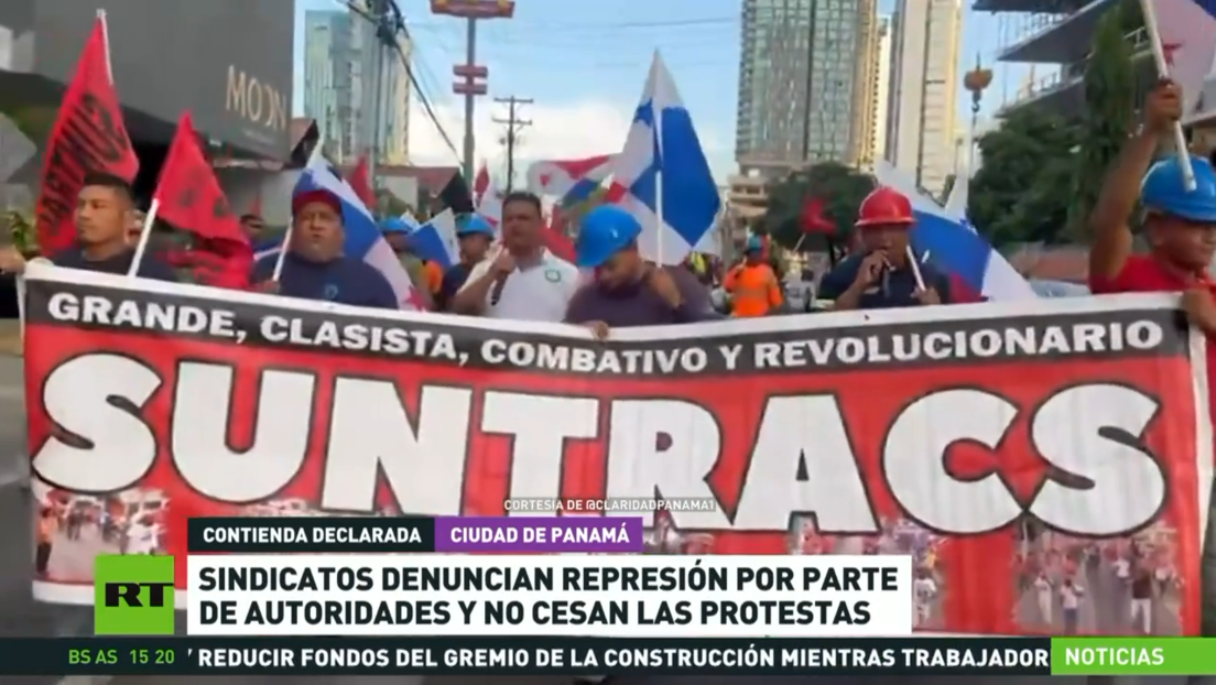 Las protestas en Panamá no cesan: sindicatos denuncian represión por parte de autoridades