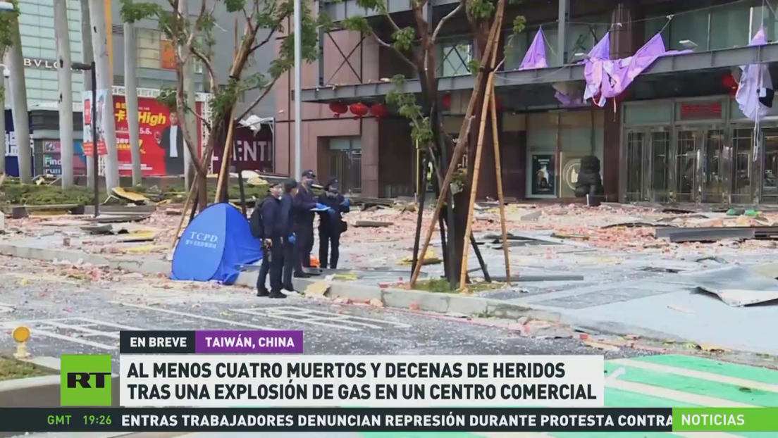 Al menos cuatro muertos y decenas de heridos tras explosión de gas en un centro comercial en Taiwán