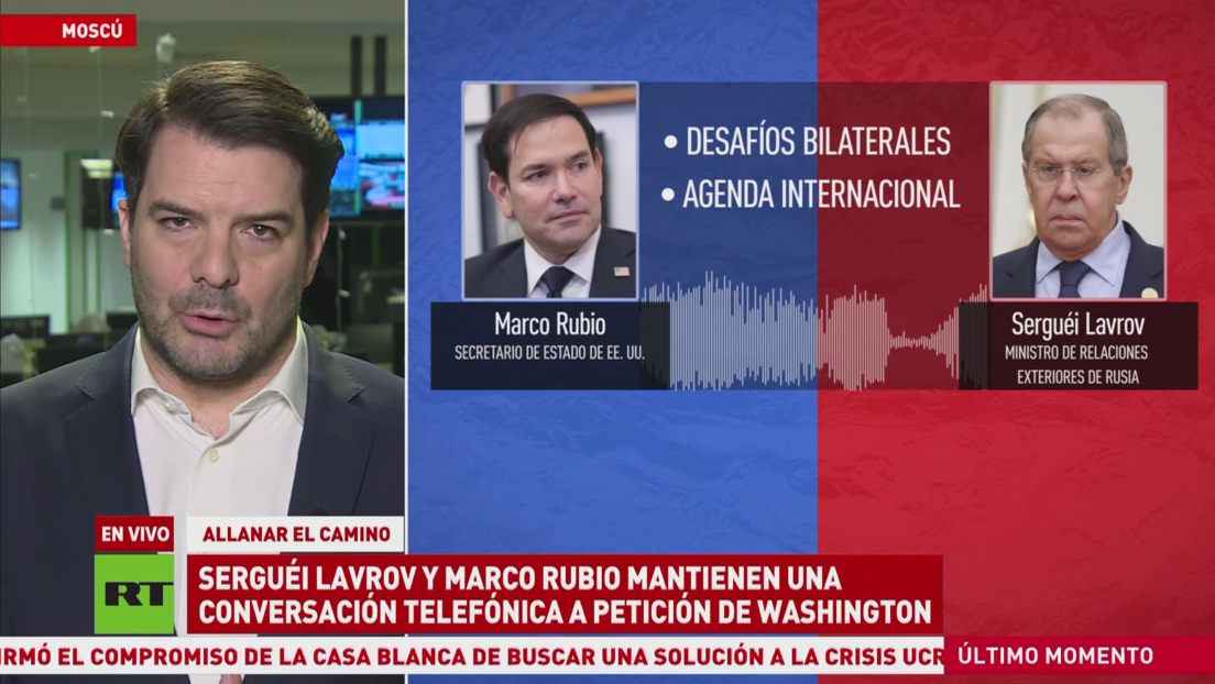 Jefes de la diplomacia de Rusia y EE.UU. mantienen una conversación telefónica