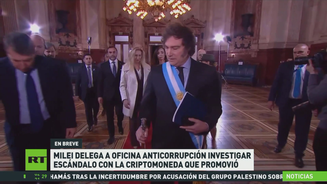 Milei delega a oficina anticorrupción investigar escándalo con la criptomoneda que promovió