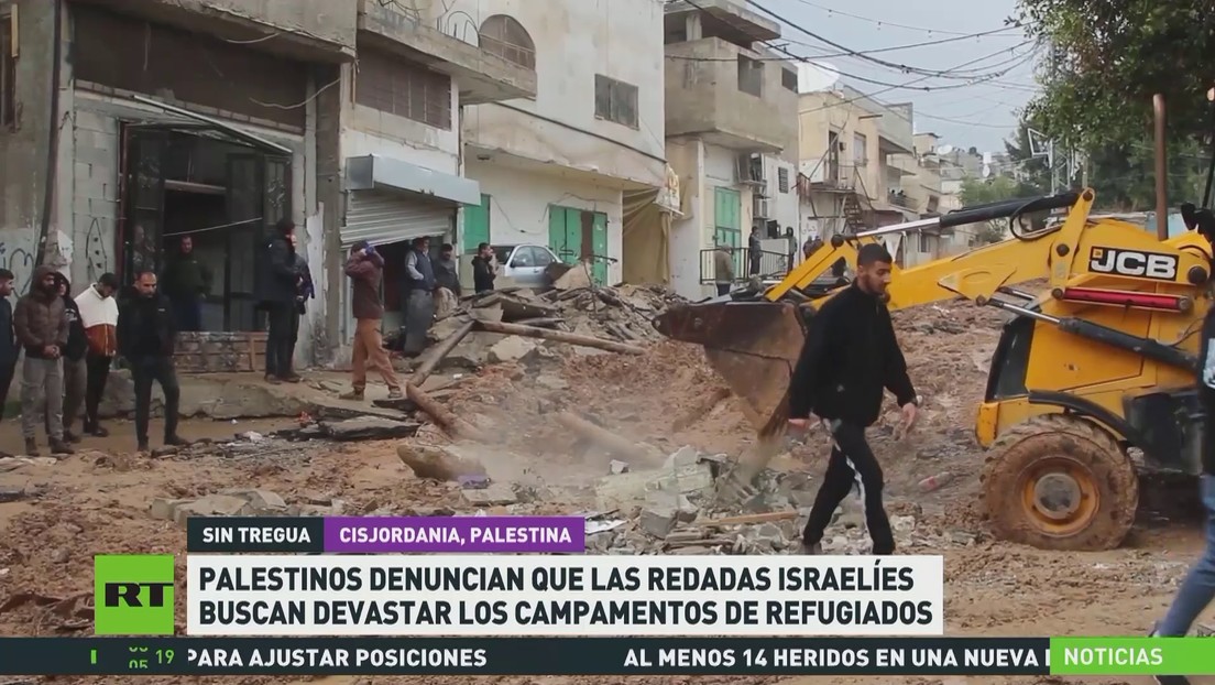 Palestinos denuncian que las redadas israelíes buscan devastar los campamentos de refugiados