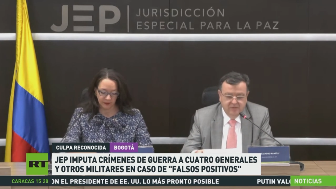 JEP imputa crímenes de guerra a cuatro generales y otros militares colombianos en el caso de "falsos positivos"