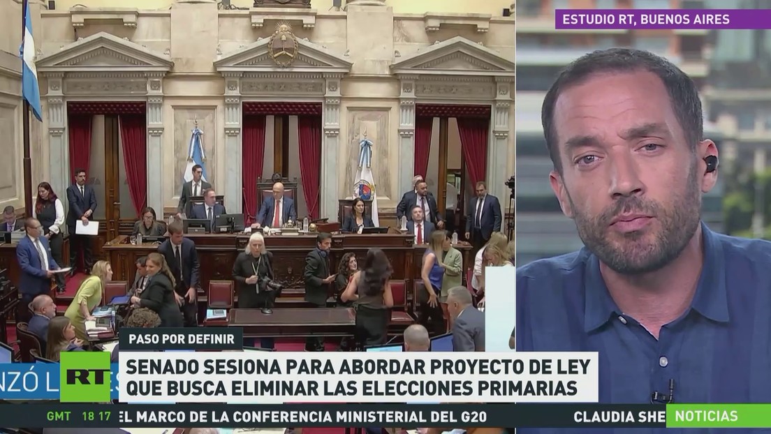 Senado argentino sesiona para abordar proyecto de ley que busca eliminar las elecciones primarias