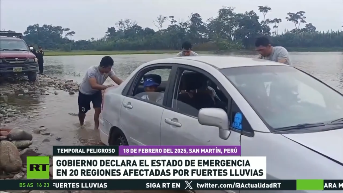 El Gobierno peruano declara estado de emergencia en 20 regiones afectadas por fuertes lluvias