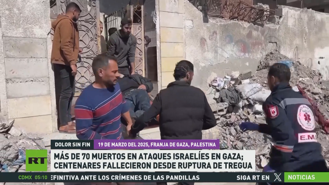 Más de 70 muertos en ataques israelíes en Gaza; centenares fallecieron desde la ruptura de la tregua