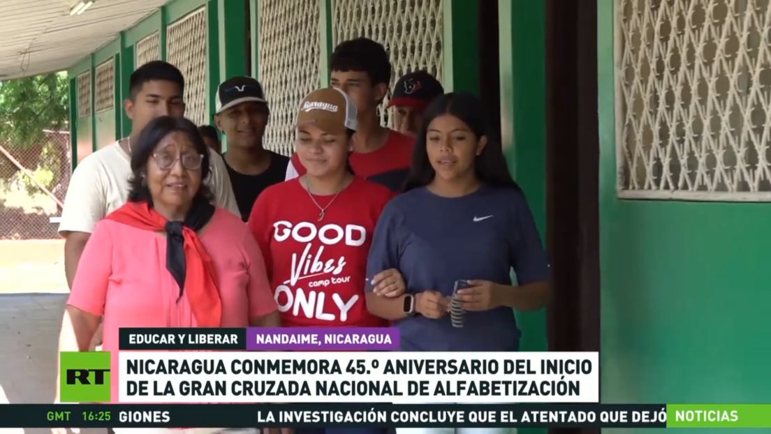 Nicaragua conmemora el 45°. aniversario del inicio de la Gran Cruzada Nacional de Alfabetización