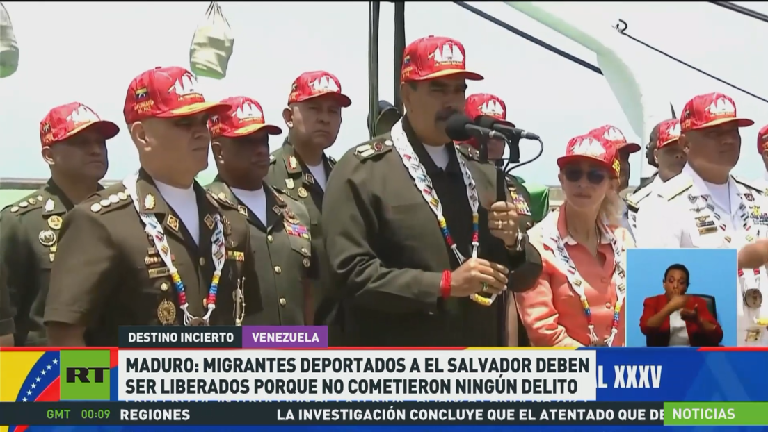 Maduro: Inmigrantes deportados a El Salvador deben ser liberados porque no cometieron ningún delito