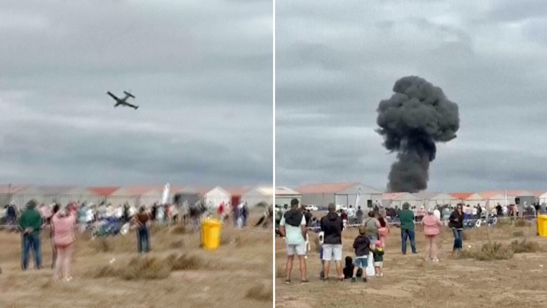 VIDEO: Caída mortal de un avión durante un espectáculo aéreo en Sudáfrica