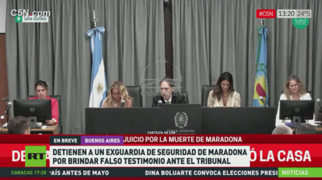 Detienen a exguardia de seguridad de Maradona por brindar falso testimonio ante el tribunal