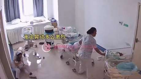 VIDEO: Conmovedora escena en un hospital con recién nacidos durante mortal terremoto