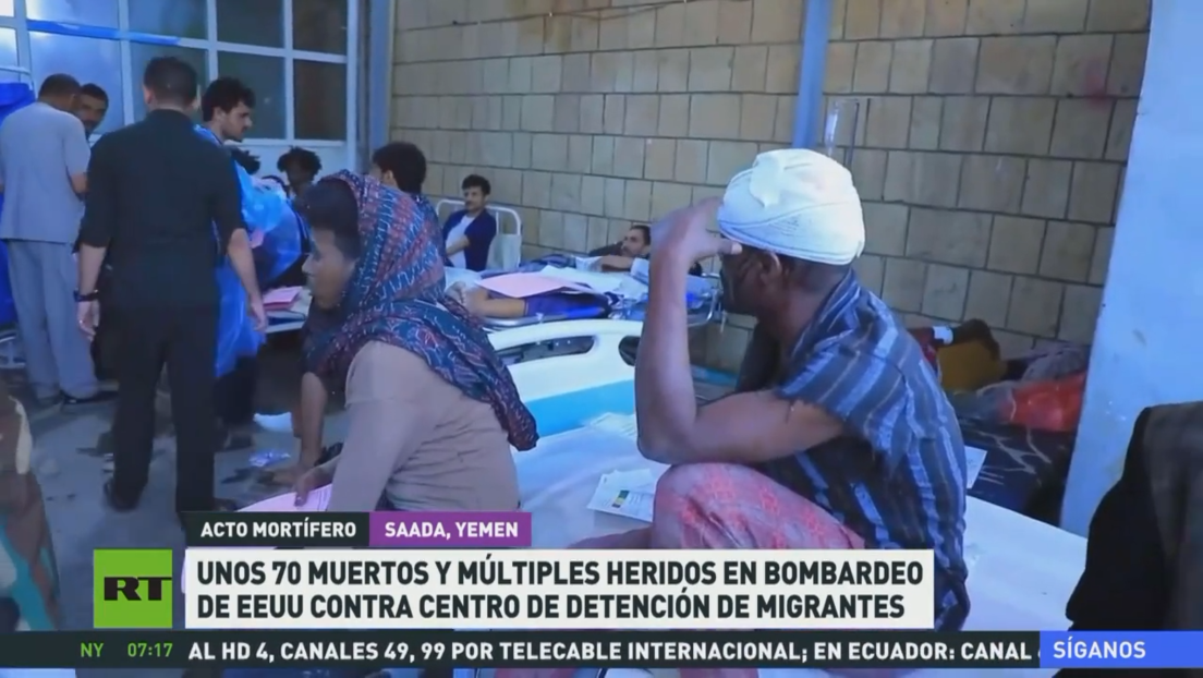 Decenas de muertos en un bombardeo de EE.UU. contra un centro de detención de migrantes en Yemen