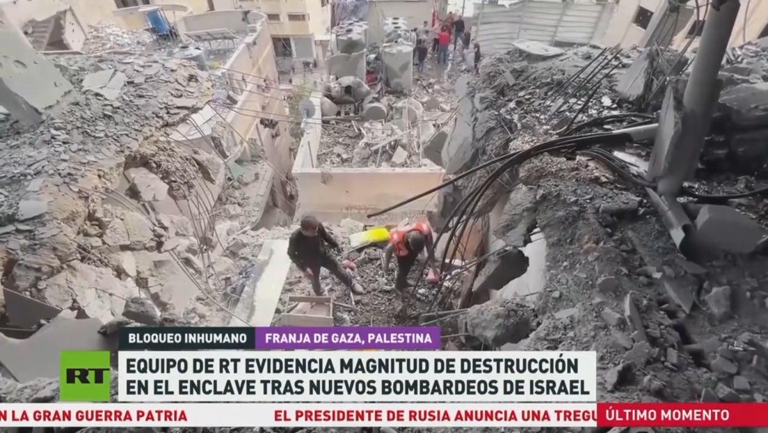 La magnitud de la destrucción en la Franja de Gaza tras nuevos bombardeos de Israel