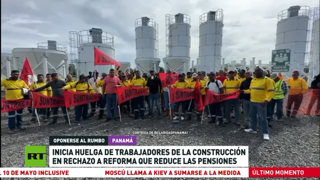 Inicia la huelga de trabajadores de la construcción panameña en rechazo a la reforma que reduce pensiones