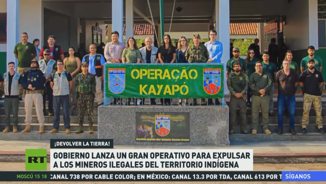 Gobierno brasileño lanza un gran operativo para expulsar a los mineros ilegales del territorio indígena