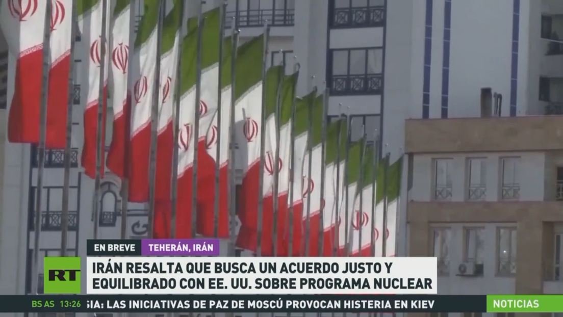 Irán busca un acuerdo justo y equilibrado con EE.UU. sobre su programa nuclear