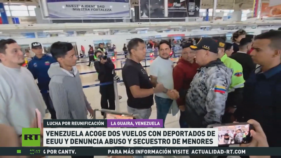 Venezuela acoge dos vuelos con deportados de EE.UU. y denuncia abuso y secuestro de menores