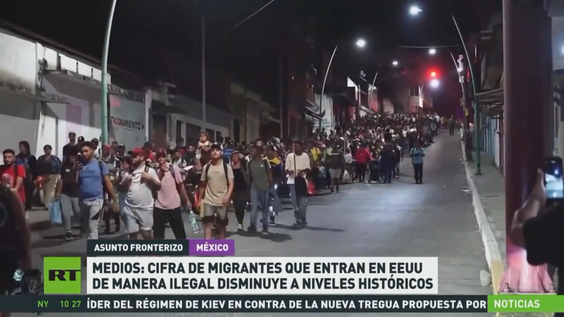 Medios: Cifras de migrantes que entran en EE.UU. de manera ilegal disminuye a niveles históricos