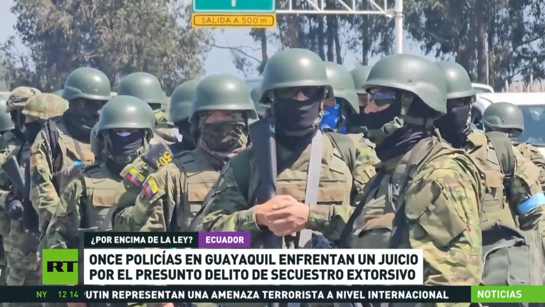 Once policías ecuatorianos enfrentan un juicio por presunto secuestro extorsivo