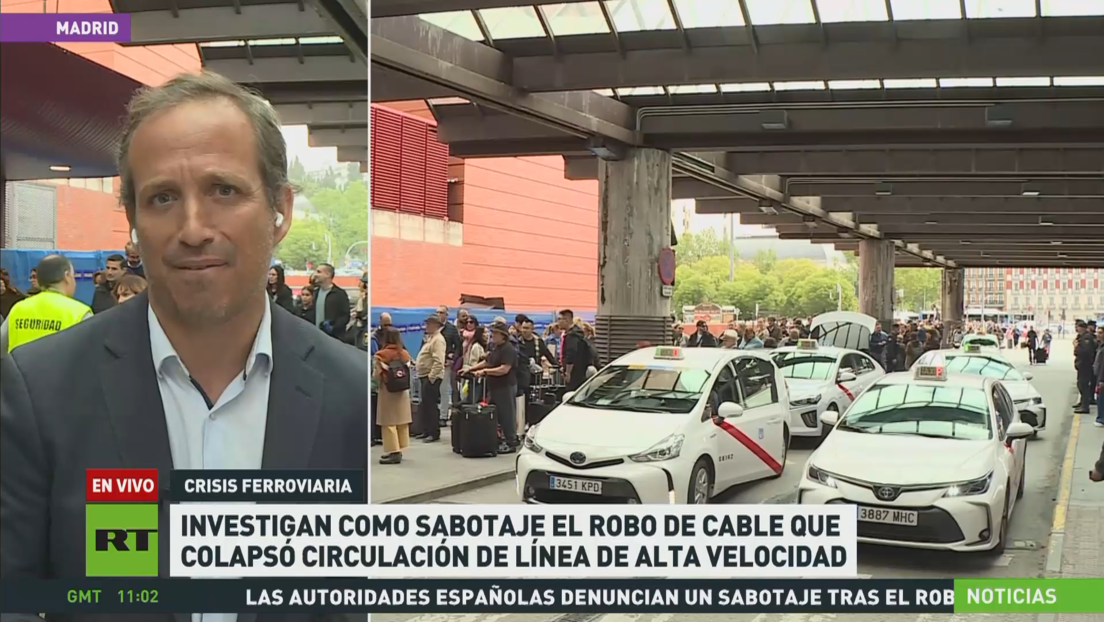 España investiga como sabotaje el robo de cable que colapsó la circulación de una línea de alta velocidad