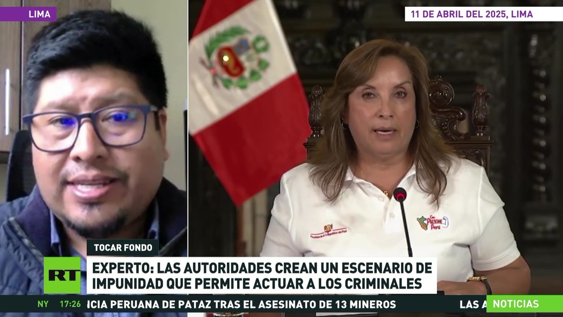 Experto: Autoridades peruanas crean un escenario de impunidad que permite actuar a los criminales