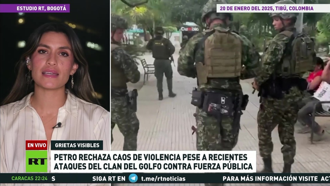 Petro rechaza caos de violencia pese a recientes ataques del Clan del Golfo