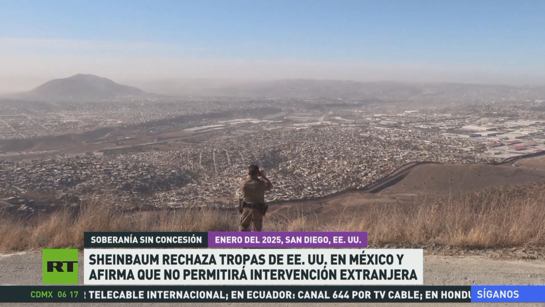 Sheinbaum rechaza amenaza de Trump de enviar tropas y asegura que no permitirá una intervención