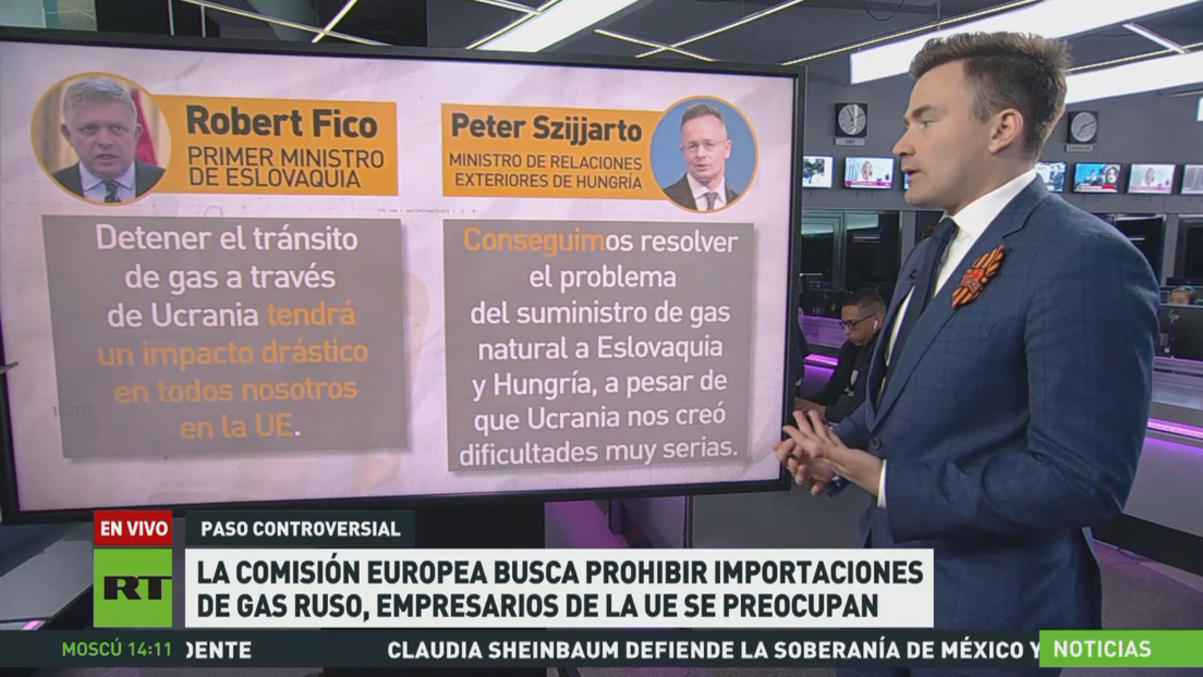 La Comisión Europea busca prohibir importaciones de gas ruso en medio de preocupaciones de los empresarios de la UE