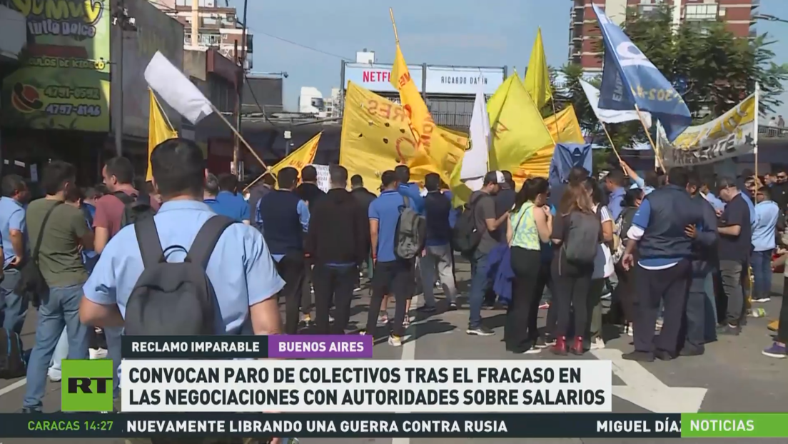 Convocan paro de colectivos en Argentina tras el fracaso en las negociaciones sobre salarios