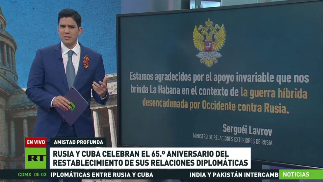 65.º aniversario del restablecimiento de relaciones diplomáticas entre Moscú y La Habana
