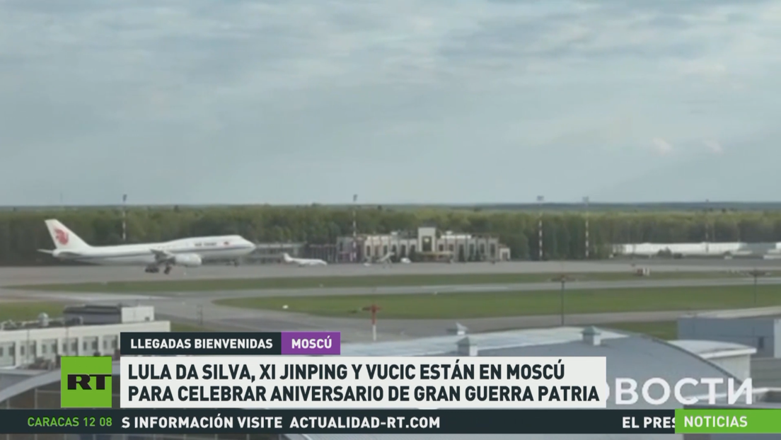 Lula da Silva, Xi Jinping y Vucic llegan a Moscú para celebrar el aniversario de la Gran Guerra Patria