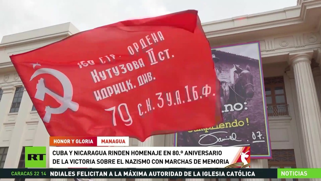 Cuba y Nicaragua rinden homenaje en el 80.º aniversario de la victoria sobre el nazismo