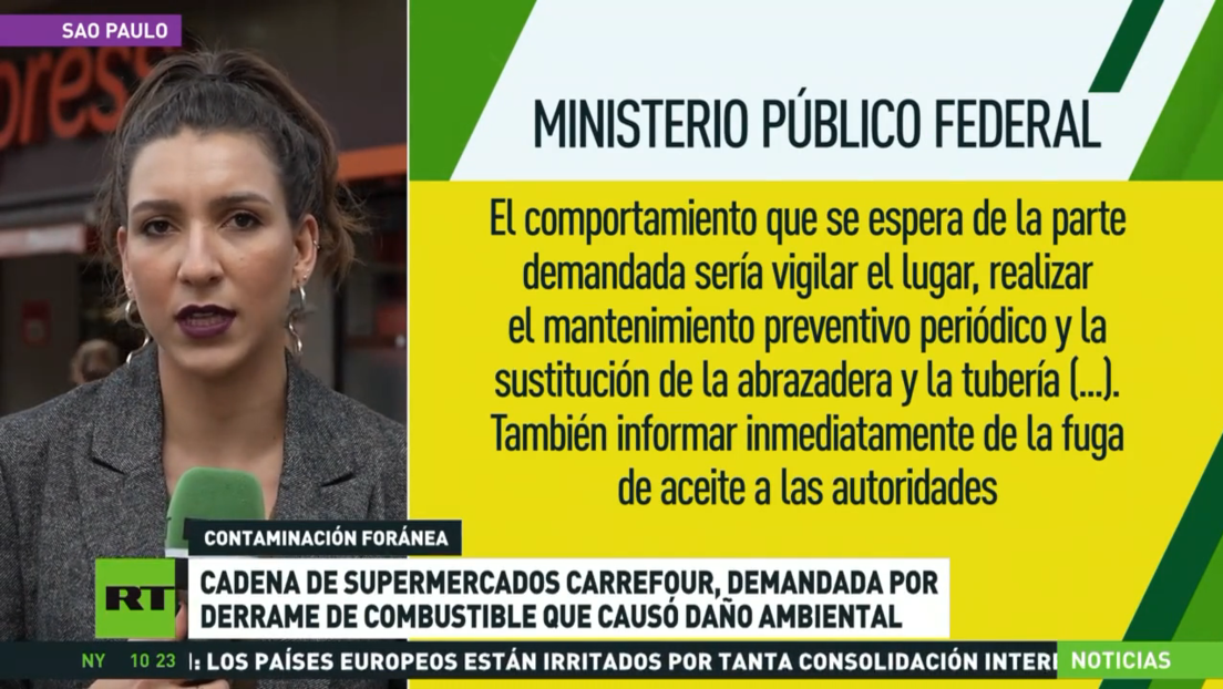 Demandan a la cadena de supermercados Carrefour por grave derrame de combustible